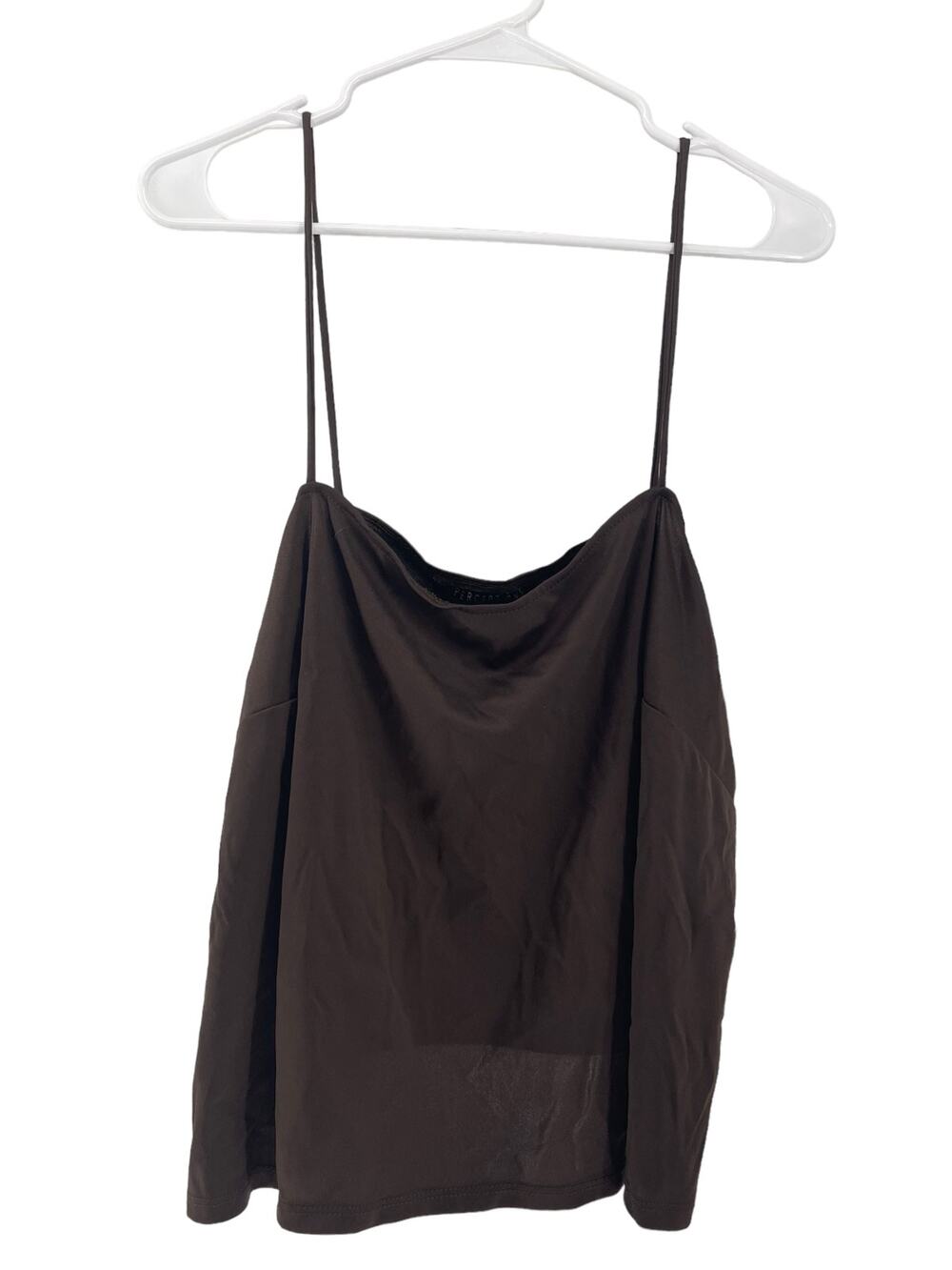 Perceptions Woman Brown Sleeveless Camisole Tank Top Women's Size 22W